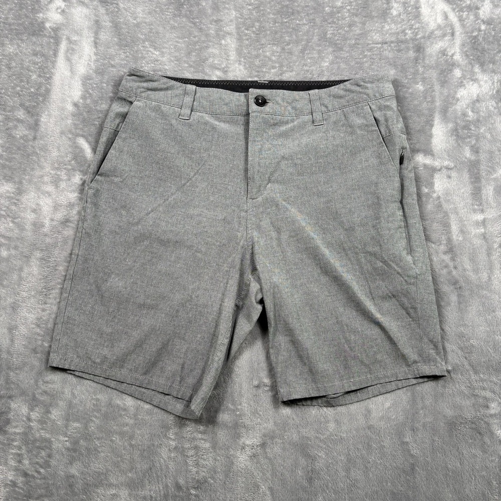 Vuori Aim Shorts Mens 30 Gray Performance Chino V368 8" Inseam Stretch Outdoors